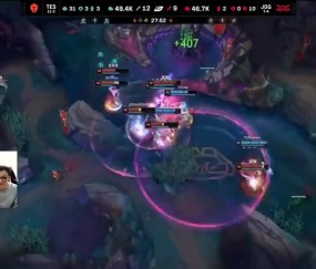 Wayward看TES四打五赢团：感觉这上野才是C位，双C玩的像坦克！